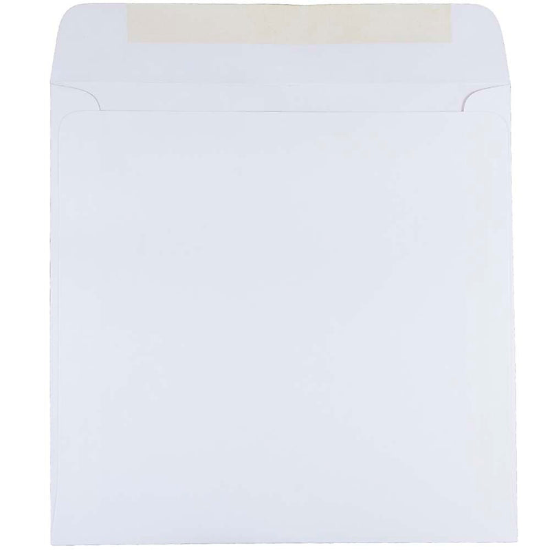 JAM Paper 8.5 x 8.5 Square Invitation Envelopes, White, Bulk 1000/Carton (4231C)