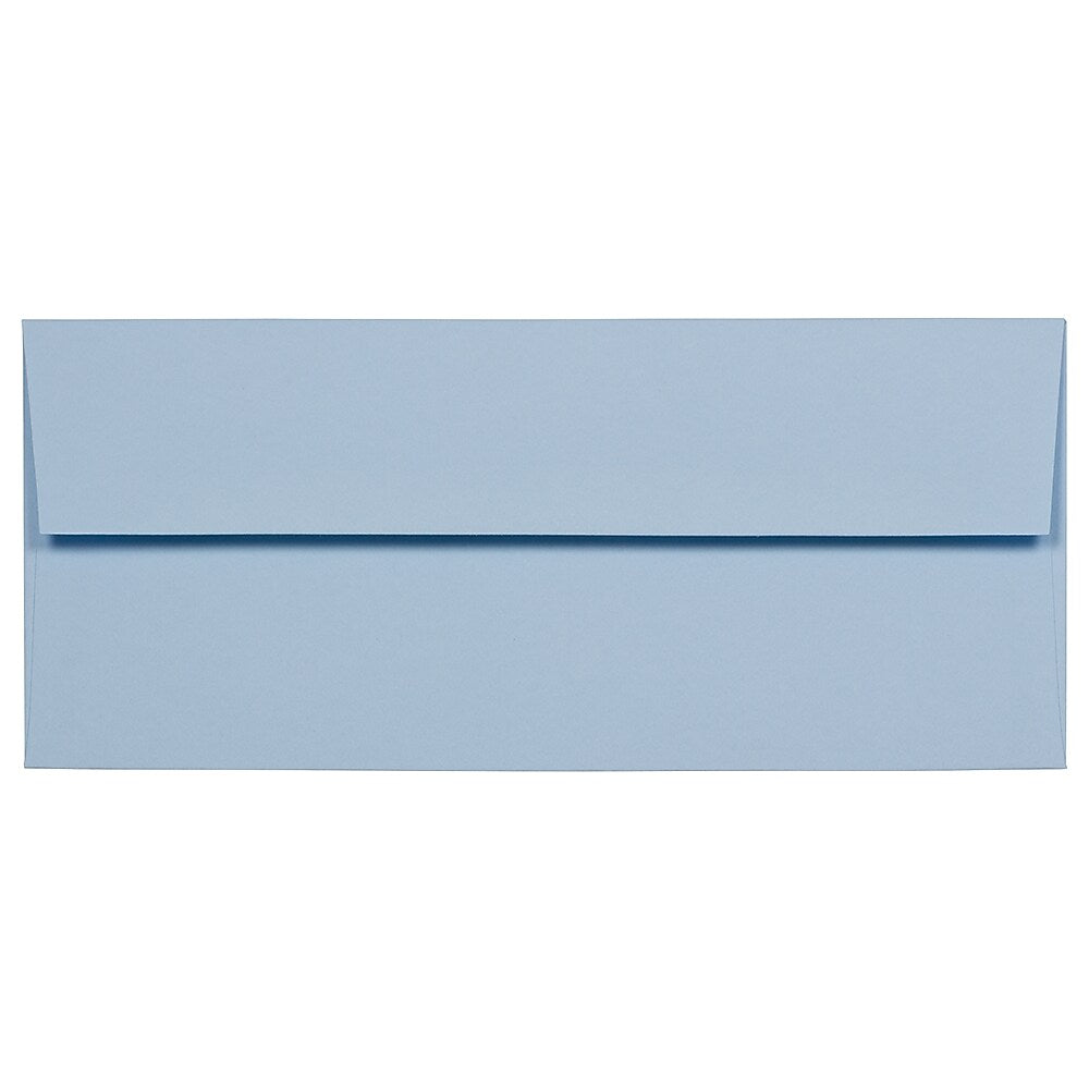 JAM Paper #10 Business Envelope, 4 1/8" x 9 1/2", Baby Blue, 25/Pack (2155778)