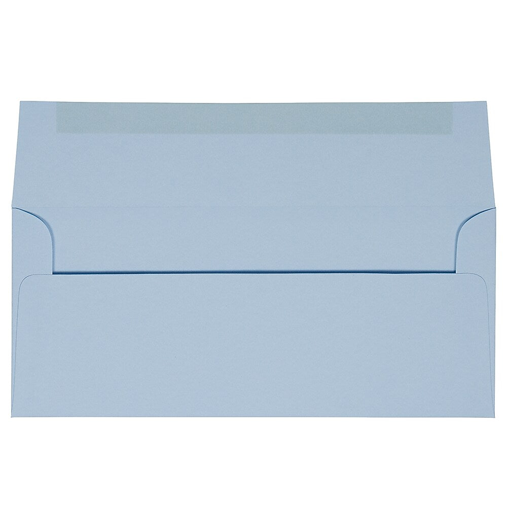 JAM Paper #10 Business Envelope, 4 1/8" x 9 1/2", Baby Blue, 25/Pack (2155778)
