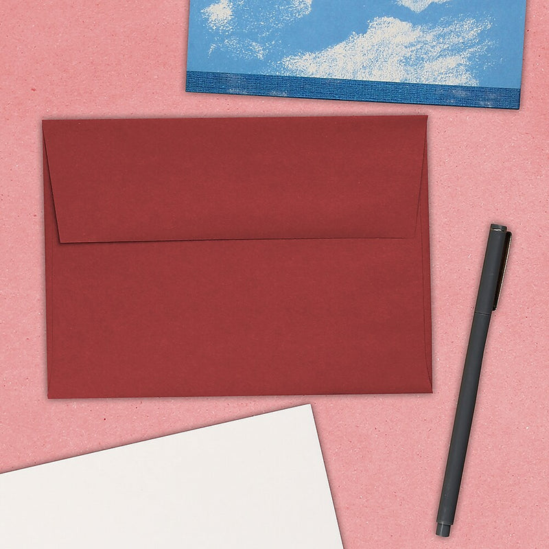 JAM Paper A7 Invitation Envelopes, 5.25 x 7.25, Dark Red, 25/Pack (31511307)