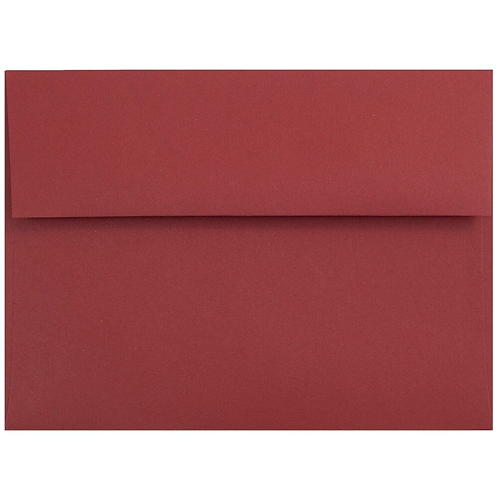 JAM Paper A7 Invitation Envelopes, 5.25 x 7.25, Dark Red, 1000/carton (31511307B)