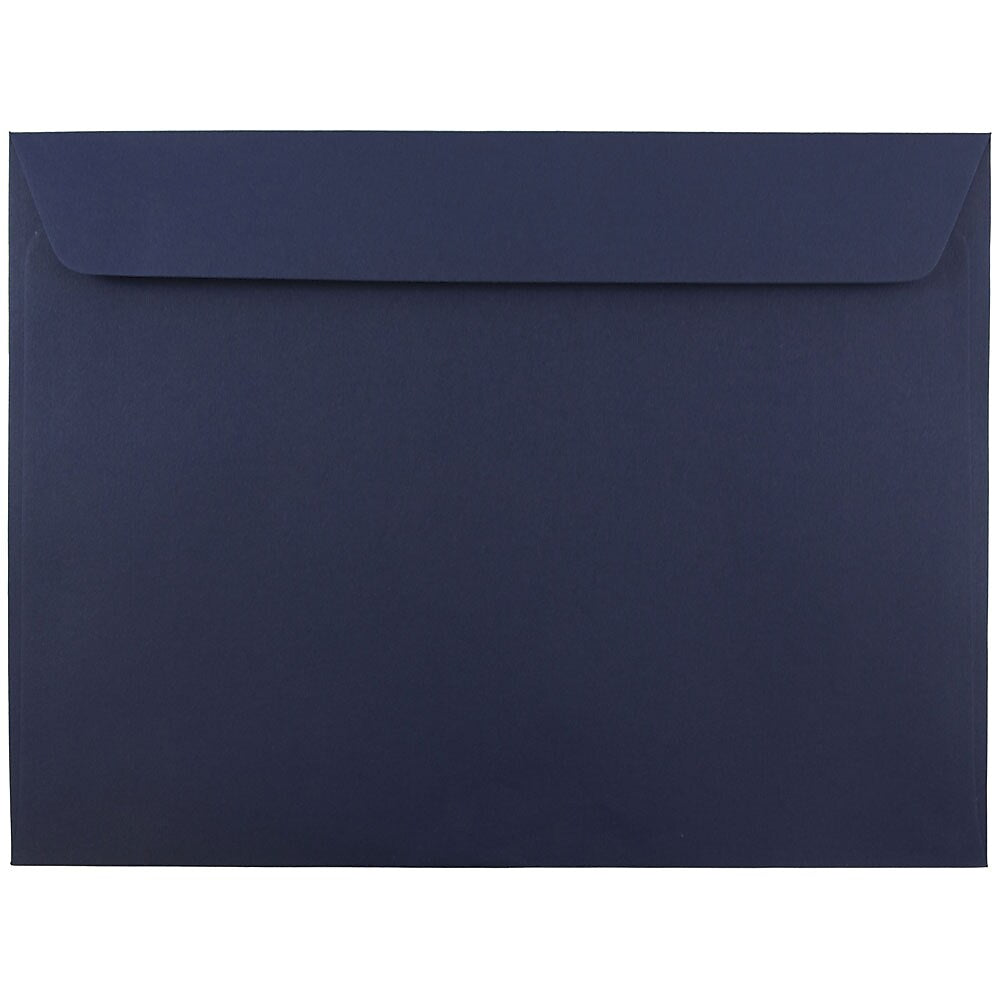 JAM Paper 9 x 12 Booklet Envelopes, Navy Blue, 25/Pack (263916011)