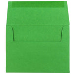 JAM Paper A2 Colored Invitation Envelopes, 4.375 x 5.75, Green Recycled, 25/Pack (15843)