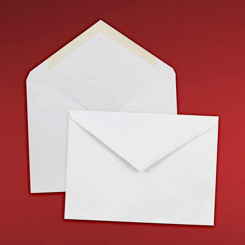 JAM Paper A6 Invitation Envelopes with V-Flap, 4.75 x 6.5, White, 25/Pack (J0567)