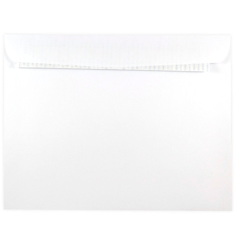 JAM Paper Peel & Seal Open End Catalog Envelope, 9" x 12", White, 500/Pack (356828785)