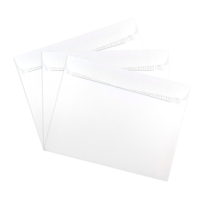 JAM Paper Peel & Seal Open End Catalog Envelope, 9" x 12", White, 500/Pack (356828785)