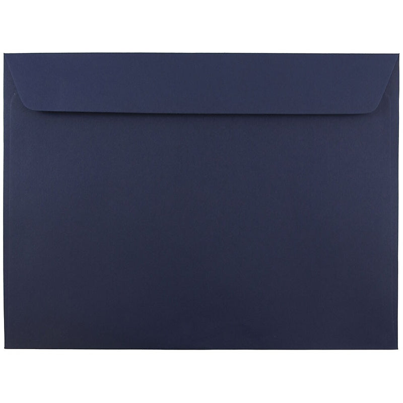 JAM Paper Booklet Envelope, 9" x 12", Navy Blue, 250/Box (263916011H)