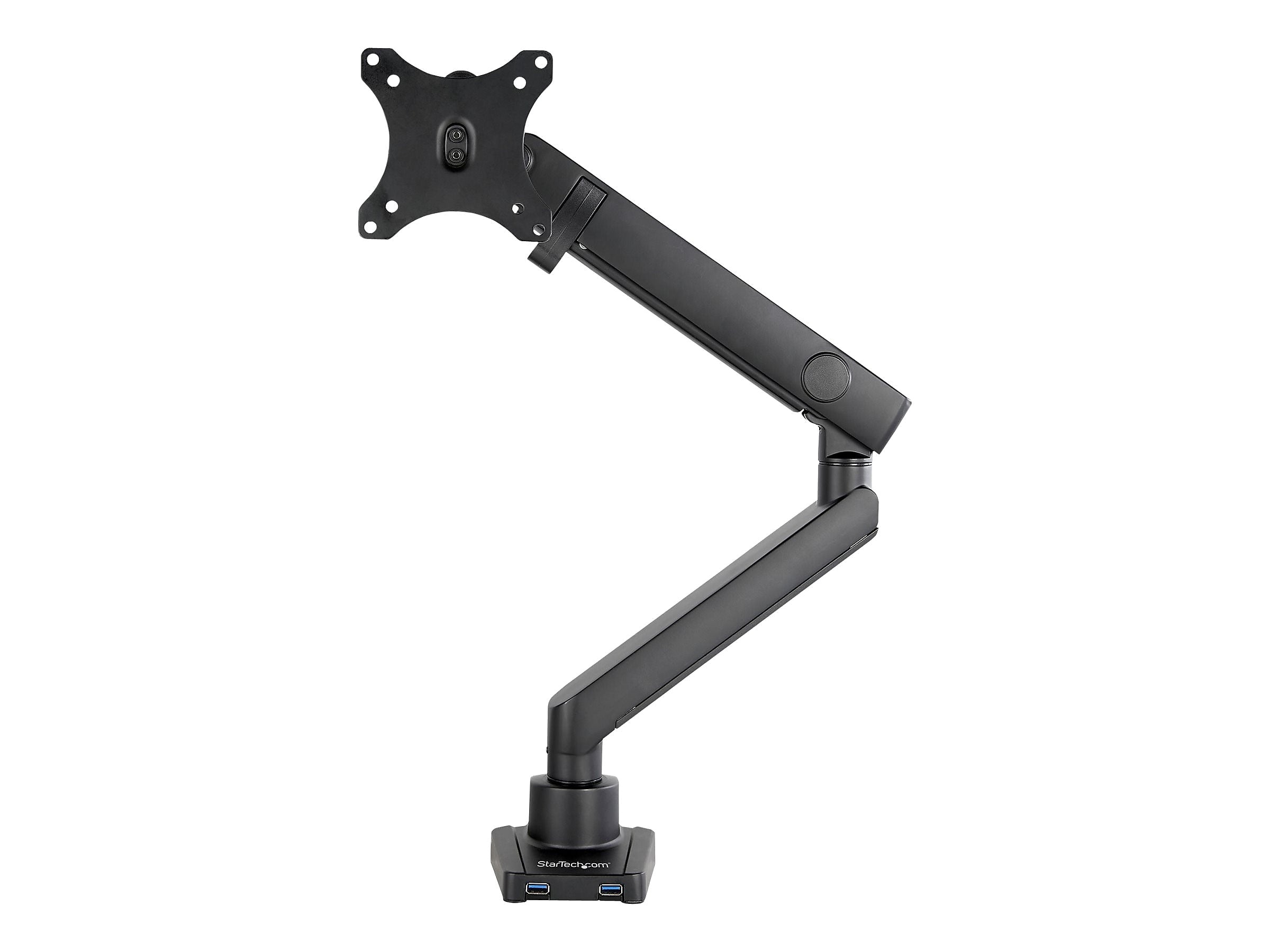 StarTech.com Desk Mount Monitor Arm, Slim Full Motion Adjustable Single VESA up to 17.6lbs (8kg) Display, Up 35", Black