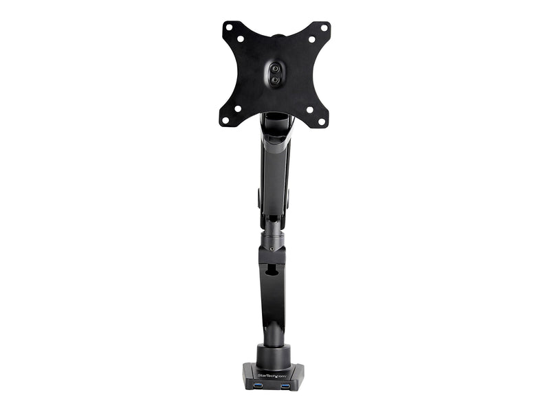 StarTech.com Desk Mount Monitor Arm, Slim Full Motion Adjustable Single VESA up to 17.6lbs (8kg) Display, Up 35", Black