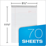 TOPS Docket Gold Notepad, 8.5" x 11.75", Project Ruled, Maroon, 70 Sheets/Pad (63753)