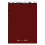 TOPS Docket Gold Notepad, 8.5" x 11.75", Project Ruled, Maroon, 70 Sheets/Pad (63753)