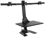 Mount-It! 28"W Adjustable Triple Monitor Mount, Black (MI-7983)