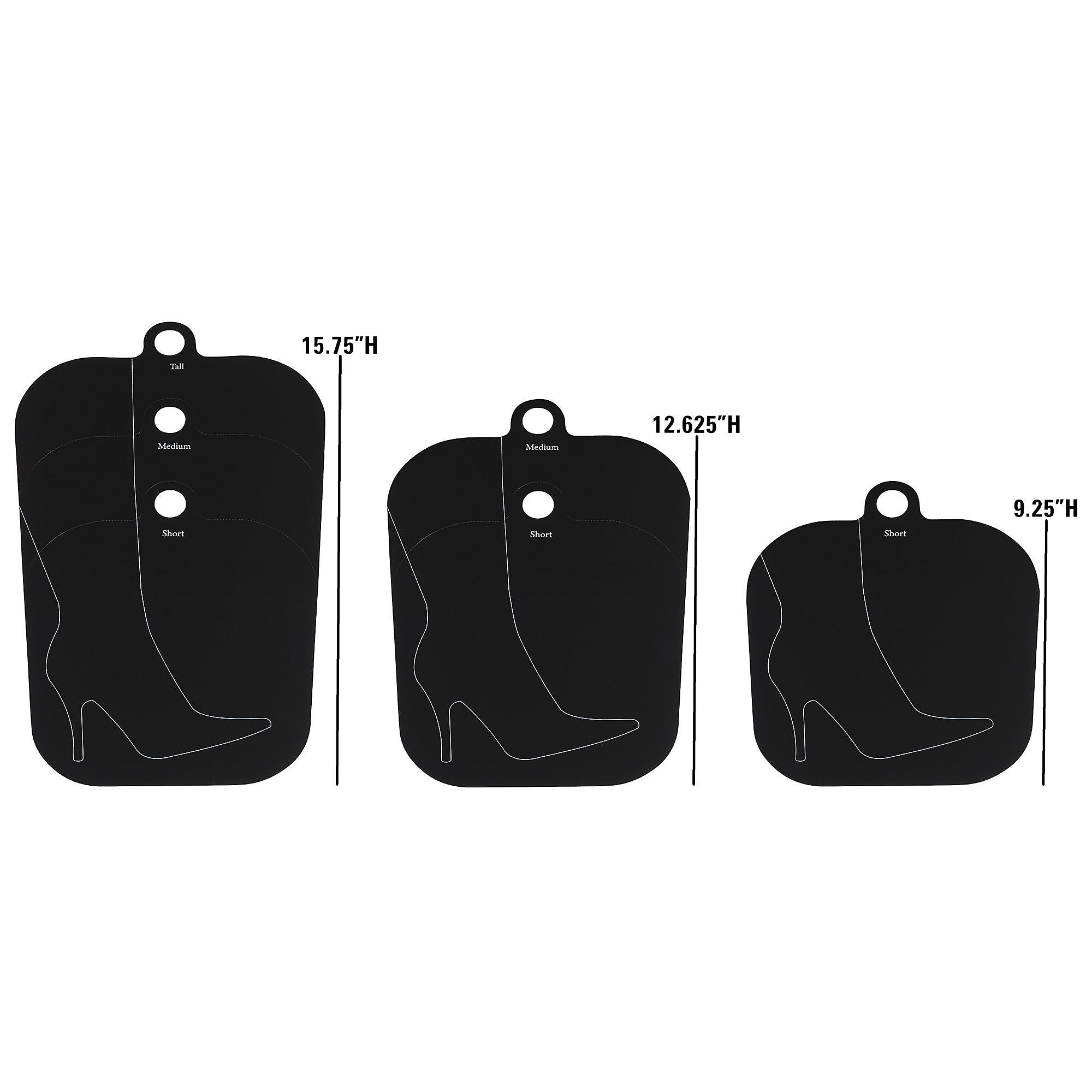 Household Essentials 4 Pair Pliable Plastic Boot Shapers, Multicolor (69444-1)