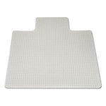 AbilityOne National Industries for the Blind Carpet Chair Mat with Lip, 45" x 53'', High-Pile, Clear (NSN3053062)