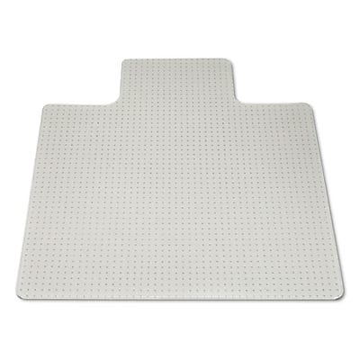 AbilityOne National Industries for the Blind Carpet Chair Mat with Lip, 45" x 53'', High-Pile, Clear (NSN3053062)