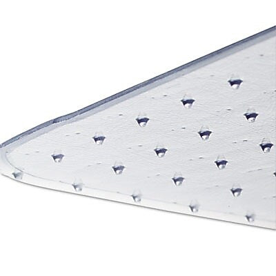 AbilityOne National Industries for the Blind Carpet Chair Mat with Lip, 45" x 53'', High-Pile, Clear (NSN3053062)