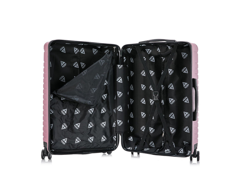 InUSA Deep 24" Hardside Suitcase, 4-Wheeled Spinner, TSA Checkpoint Friendly, Rose Gold (IUDEE00M-ROS)