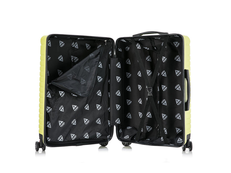 InUSA Deep 25.59" Hardside Suitcase, 4-Wheeled Spinner, TSA Checkpoint Friendly, Green (IUDEE00M-GRN)