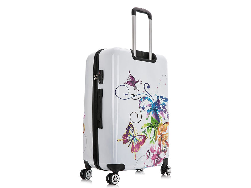InUSA Fusion 28" Hardside Butterfly Suitcase, 4-Wheeled Spinner, TSA Checkpoint Friendly, Fusion (IUAPC00L-FUS)