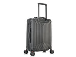 DUKAP Stratos 20" Hardside Carry-On Suitcase, 4-Wheeled Spinner, TSA Checkpoint Friendly, Black (DKSTR00S-BLK)