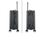 DUKAP Stratos 20" Hardside Carry-On Suitcase, 4-Wheeled Spinner, TSA Checkpoint Friendly, Black (DKSTR00S-BLK)