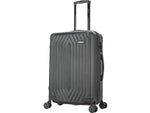 DUKAP Stratos 24" Hardside Suitcase, 4-Wheeled Spinner, TSA Checkpoint Friendly, Black (DKSTR00M-BLK)