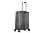 DUKAP Stratos 24" Hardside Suitcase, 4-Wheeled Spinner, TSA Checkpoint Friendly, Black (DKSTR00M-BLK)