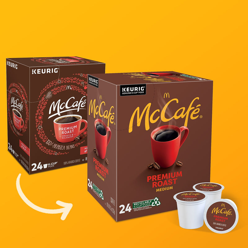 McCafe Premium Roast Coffee Keurig® K-Cup® Pods, Medium Roast, 24/Box (5000358124)
