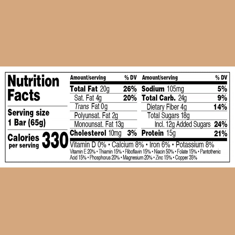 Perfect Snacks Gluten Free Dark Chocolate and Peanut Butter Protein Bar, 2.3 oz., 16 Bars/Box (307-00247)