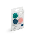 Poppin Plastic Cable Clips, 1.25", Assorted Colors, 4/Pack(104287)