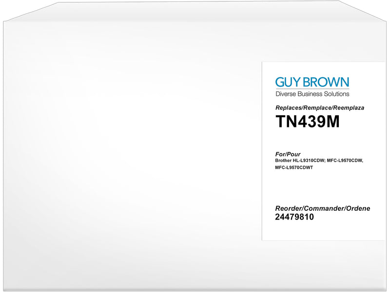Guy Brown Remanufactured Magenta Ultra High Yield Toner Cartridge Replacement for Brother (TN439M)