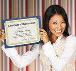 Great Papers Channel Border Foil Certificates, 8.5" x 11", Beige/Gold, 15/Pack (963007)