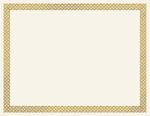 Great Papers Braided Foil Certificates, 8.5" x 11", Beige/Gold, 15/Pack (963006)