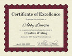 Great Papers Certificates, 8.5" x 11", Beige/Metallic Red, 25/Pack (934125)