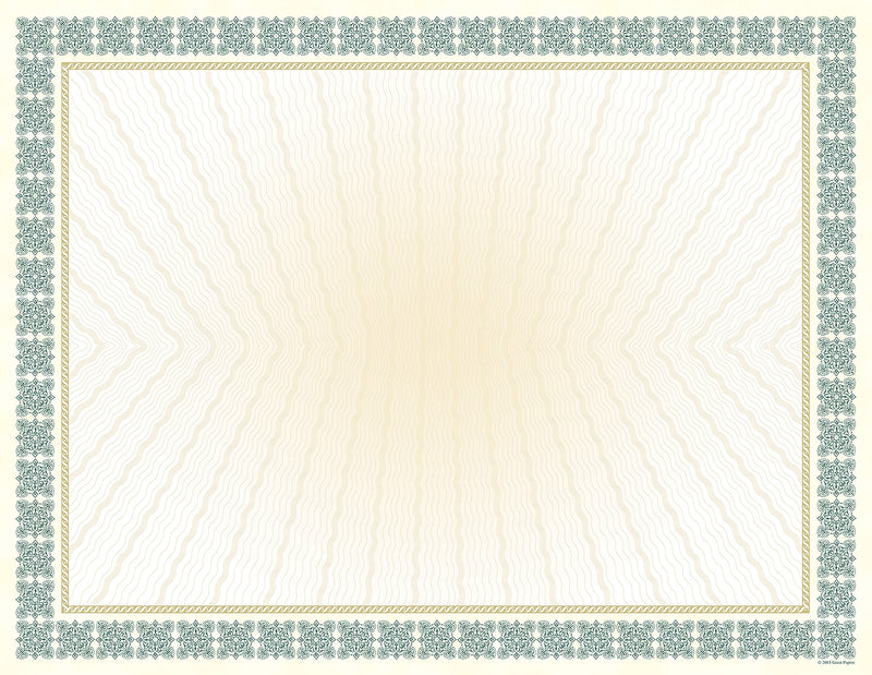 Great Papers Certificates, 8.5" x 11", Westminster Green, 6/Pack (963022)