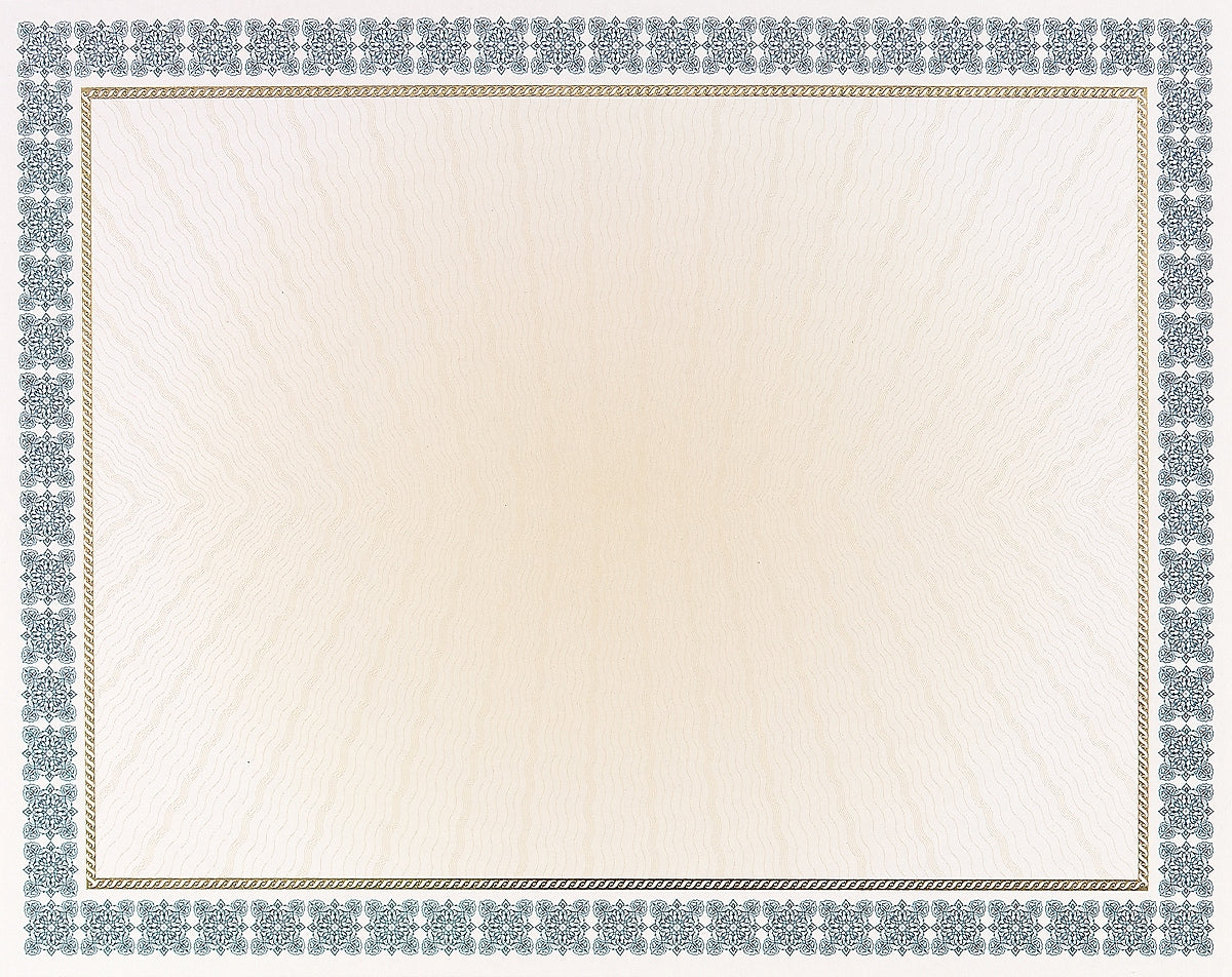 Great Papers Westminster Certificates, 8.5" x 11", Blue Foil, 15/Pack (963024)
