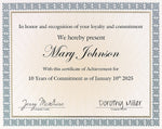 Great Papers Westminster Certificates, 8.5" x 11", Blue Foil, 15/Pack (963024)