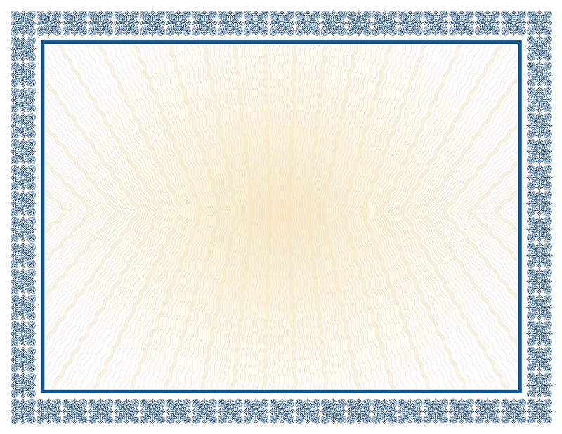 Great Papers Certificates, 8.5" x 11", Westminster Blue, 100/Pack (961032)