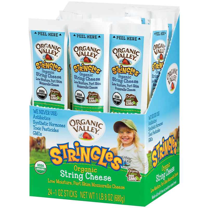 Organic Valley Mozzarella String Cheese, 24/Each (307-00328)