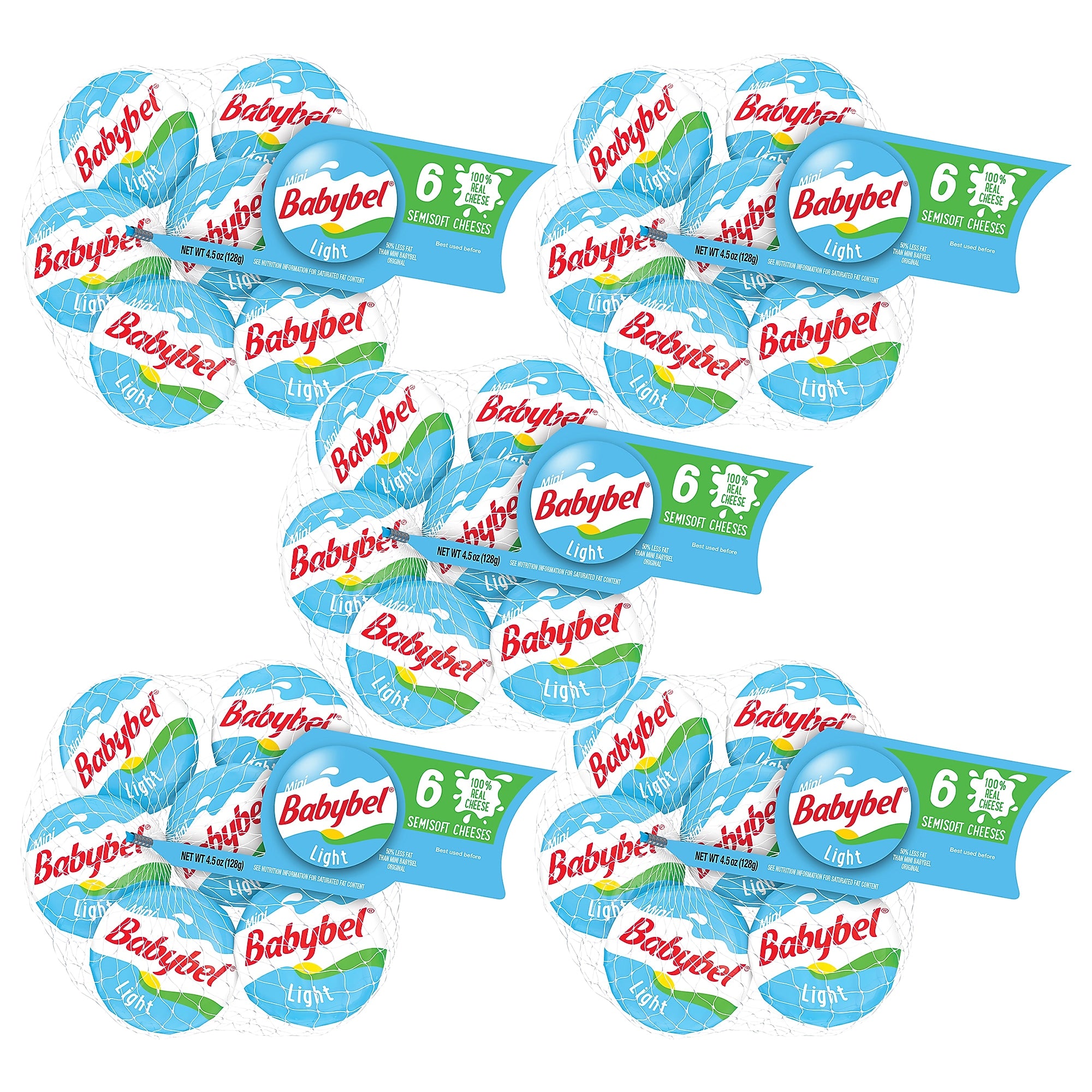Babybel Mini Light Cheese, 5/Pack (600-00231)