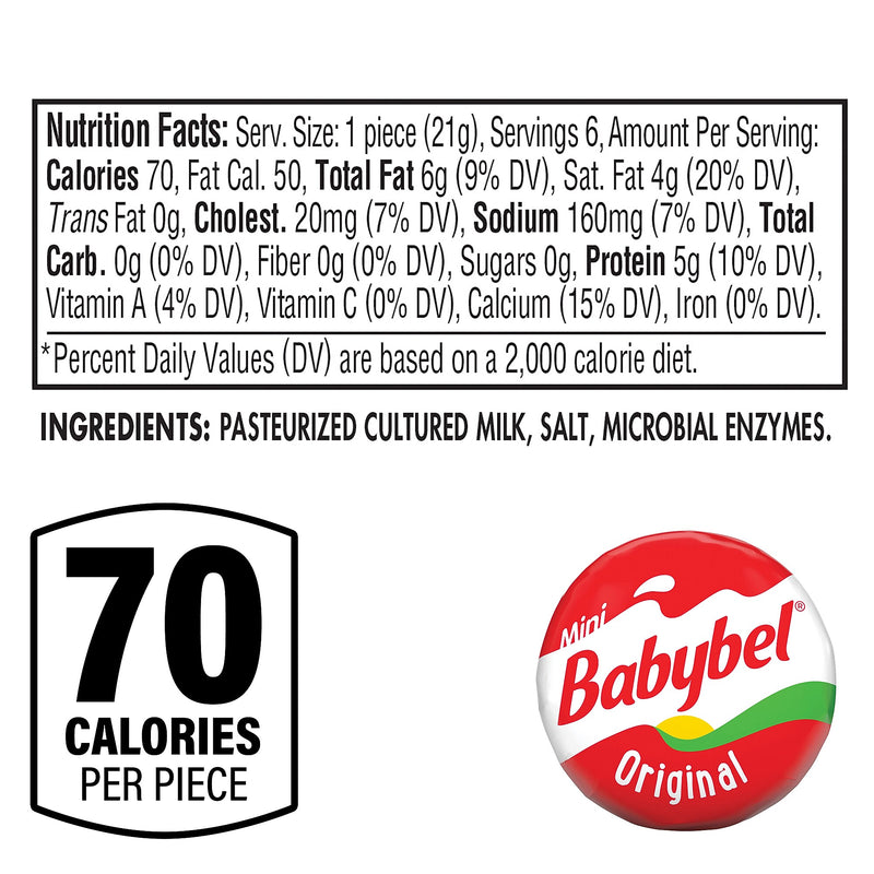Babybel Mini Cheese, 5/Pack (600-00232)