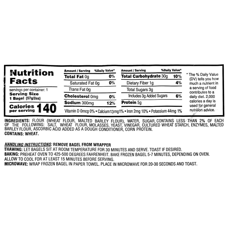 Just Bagel's Mini Plain Bagels, 2 oz., 60/Pack (74367200364)