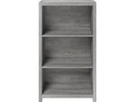 Whalen Fallbrook 3-Shelf 48"H Bookcase, Smoked Ash/Rustic Warm Gray (SPUS-FBBK-GM)
