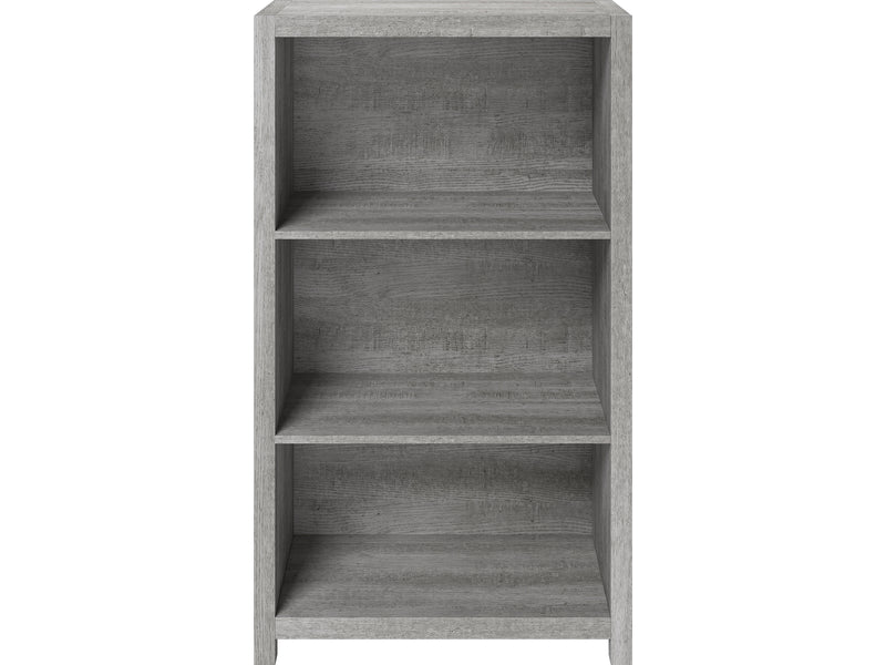 Whalen Fallbrook 3-Shelf 48"H Bookcase, Smoked Ash/Rustic Warm Gray (SPUS-FBBK-GM)