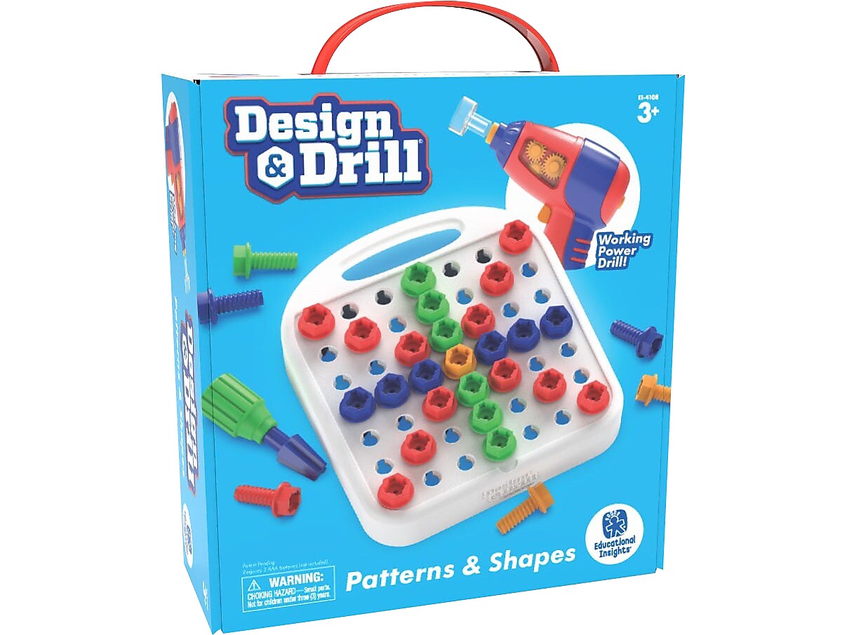 Educational Insights Design & Drill Patterns & Shapes, Multicolor (4108)