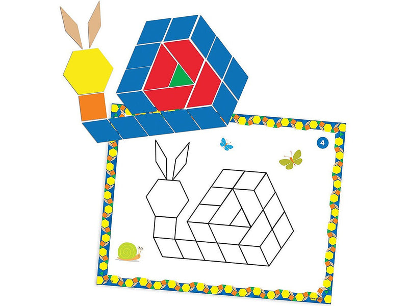 Learning Resources Pattern Block Activity Set, Assorted Colors (LER 6134)