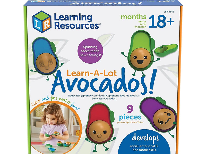 Learning Resources Learn-A-Lot Avocados, Assorted Colors (LER6806)