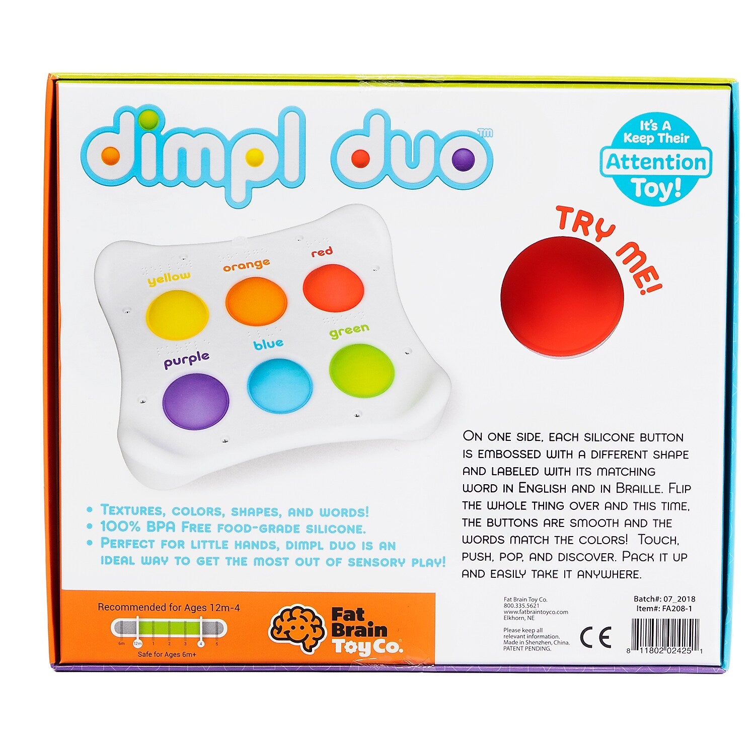 Fat Brain Toy Dimpl Duo Sensory Play (19807)