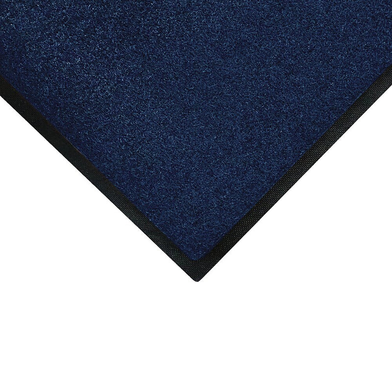 M + A Matting Brush Hog Commercial Wiper/Scraper Floor Mat, 3.75' x 9.83', Navy (3952410100)