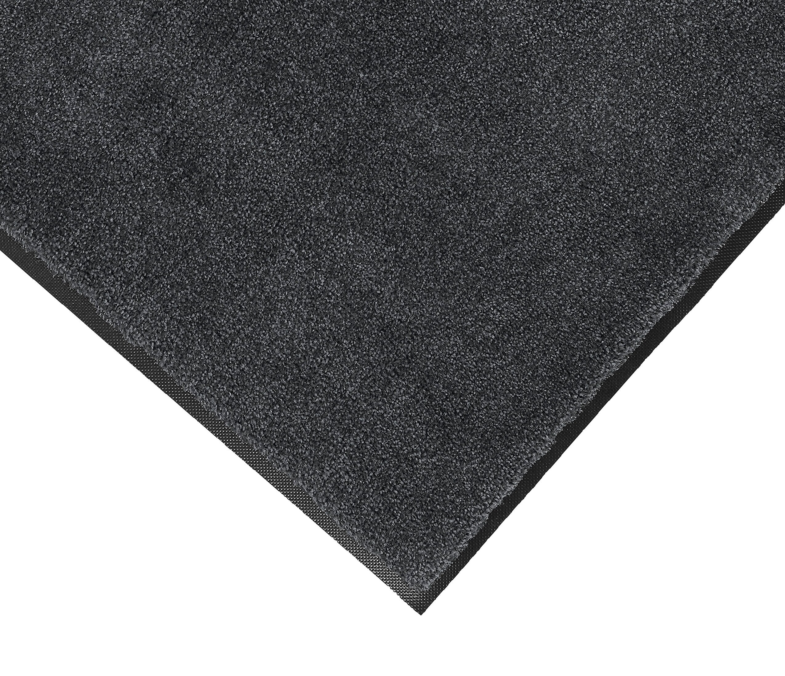 M + A Matting Classic Plush Commercial Wiper Entrance Floor Mat, 7.92' x 3.75', Midnight Grey (1806748590)